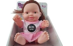 Oyuncak Bebek Roza TÜRKÇE Konuşan SAÇLI ET Bebek 23 CM