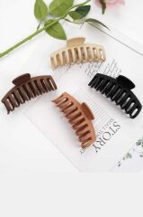 Mandal Toka 4 Adet Kahverengi Büyük Boy Mandal Toka