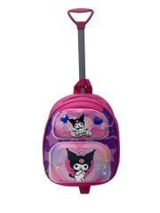 KUROMİ ÇEKÇEKLİ ANAOKUL KREŞ SIRT ÇANTA VALİZ ÇOCUK ÇANTASI (ÖLÇÜLERE BAKINIZ)