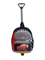 ÜÇ BOYUT CARS ARABALI ÇEKÇEKLİ ANAOKUL KREŞ SIRT ÇANTA VALİZ ÇOCUK ÇANTASI (ÖLÇÜLERE BAKINIZ)