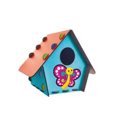 dzc kuzenler avm mdf boyanabilir portatif kuş evi kuş yuvası