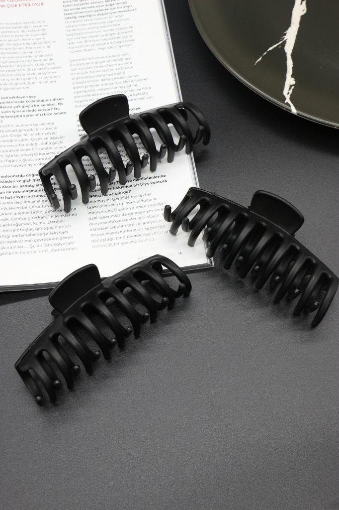 Mandal Toka Büyük Boy Kadın 3 Adet SİYAH