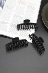 Mandal Toka Büyük Boy Kadın 3 Adet SİYAH