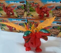 DİNAZOR DİNOSAUR CENTURY SESLİ IŞIKLI YÜRÜYEN OYUNCAK 2 BAŞLI DİNAZOR