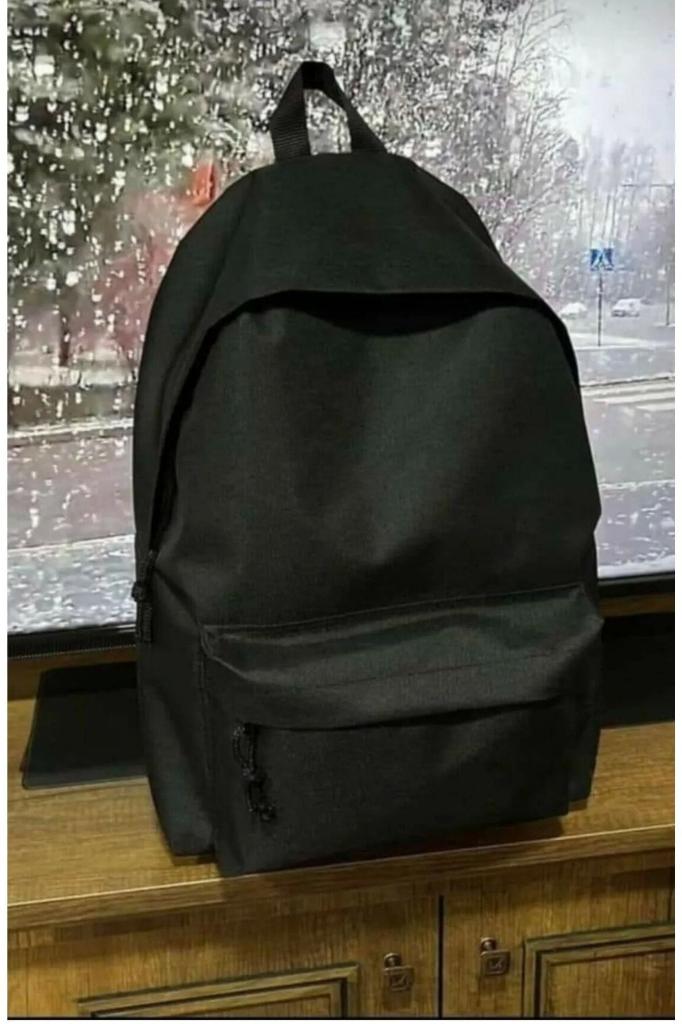 Viastoree Düz Siyah Günlük Seyahat Kurs Sırt Çantası V10040