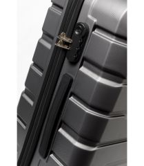 DZC KUZENLER AVM Abs Premium Tonaton 3'lü Valiz Seyahat Seti - Model:500.02 Koyu Gri Füme KOYU GRİ FÜME