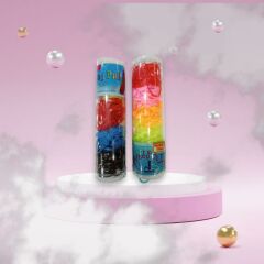 Saç Örgü Lastiği MİNİ İNCE LASTİK ÇOCUK SAÇ TOKA (kalın) RENKLİ RENKLİ