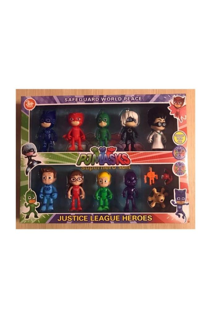 PJ Pijamaskeliler 9 lu Figür Seti Pj Maske Karakterleri 12 Parça