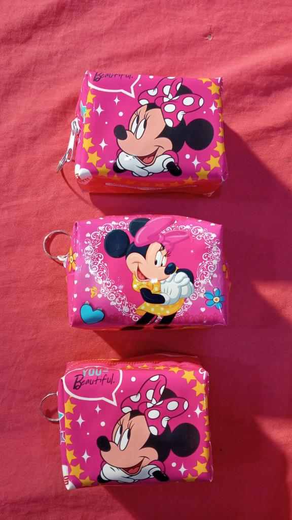 DZC KUZENLER AVM MİKİ MAUSE MICKEY BOZUK PARA CÜZDANI 3 LÜ SET KIZ ÇOCUK