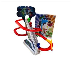 DZC KUZENLER AVM Pj Masks Oyuncak Pjmasks Pilli Sesli Işıklı Merdivenli Oyun Erkek Çocuk Oyuncak Pjmaskeliler Pilli Oyuncak