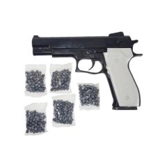 Boncuklu Tabanca Silah+ 5 Paket Boncuk 21 CM