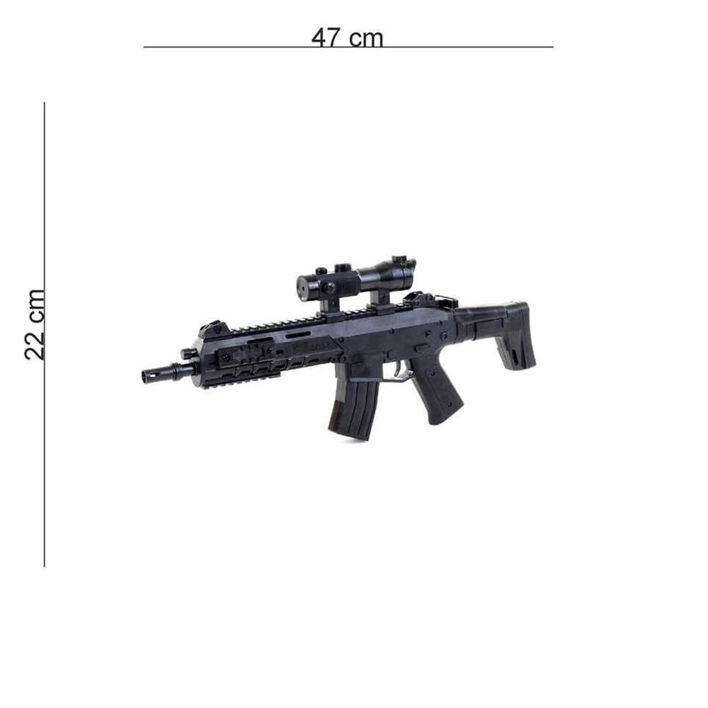 Oyuncak Dürbünlü Boncuk Atan Silah Tüfek 47 cm