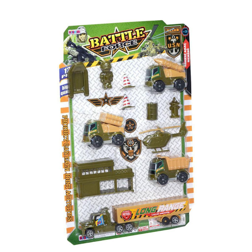 TIRLI MALZEMELİ ASKER SETİ oyuncak araçlar