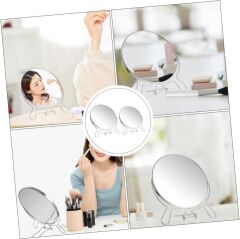 Çift Taraflı Büyüteçli Makyaj Aynası 5'' Masa Üstü Aynası Mavi