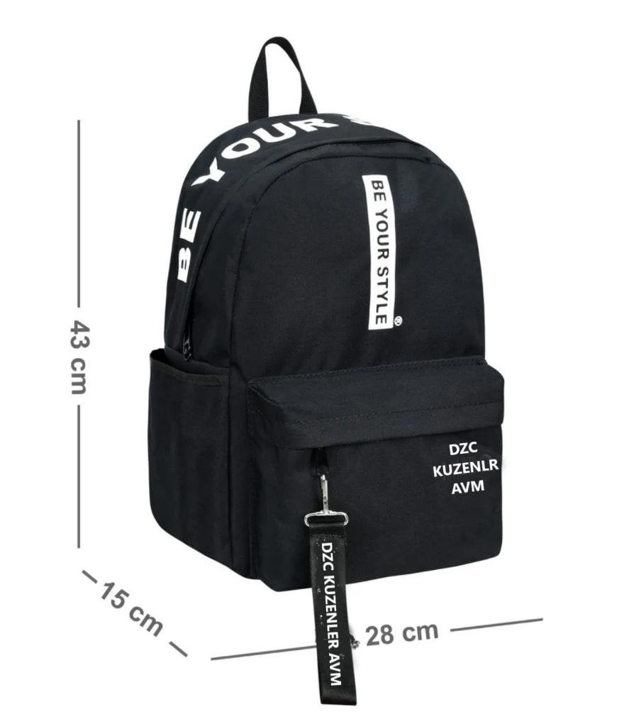 DZC KUZENLER AVM Unisex Hugbag Sırt Çantası Spor Okul Outdoor MUBO BEYAZ