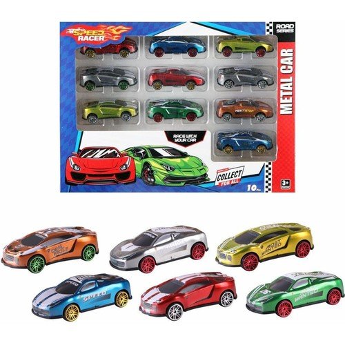 DZC KUZENLER AVM METAL 10 LU ARABA SET DEMİR DİECAST ARABALAR