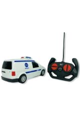 Uzaktan Kumandalı Pilli Polis Araba Ilk Yardım Araçları Full Fonksiyon ışıklı sesli 1:18