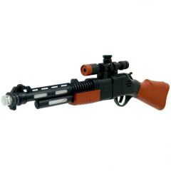 PVC'DE PİLLİ SESLİ IŞIKLI TÜFEK 43CM