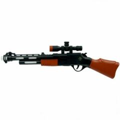 PVC'DE PİLLİ SESLİ IŞIKLI TÜFEK 43CM
