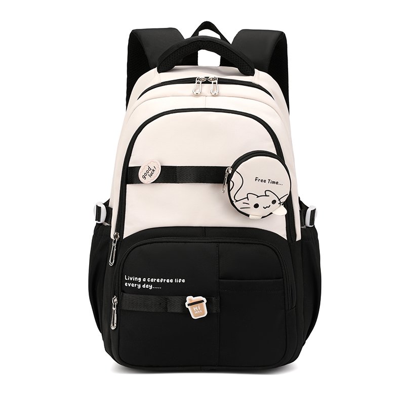 Bahar Yeni Öğrenci Sırt Çantası Okul Çantası Basit Kore Tarzı Sırt Çantası Kadın Seyahat Eğlence Çantası