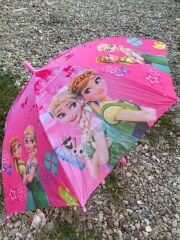 DZC KUZENLER AVM PEMBE KIZ ÇOCUK ŞEMSİYE FROZEN ELSA ANNA