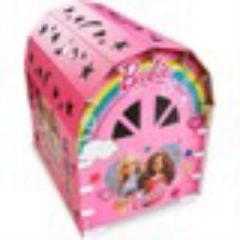 Barbie 16 Parça Karton Oyun Evi oyun çadır