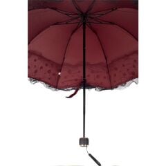 DZC KUZENLER AVM MARLUX PULLU PUANTİYELİ TÜLLÜ MANUEL RÜZGARA DAYANIKLI ŞEMSİYE