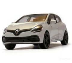 Metal Çekbırak RENAULT CLİO RENO CLİO araba 12x5cm kapılar açılır  Demir Oyuncak Araç Hediyelik Taksi BEYAZ
