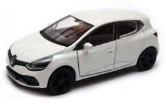 Metal Çekbırak RENAULT CLİO RENO CLİO araba 12x5cm kapılar açılır  Demir Oyuncak Araç Hediyelik Taksi BEYAZ