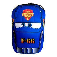 DZC KUZENLER AVM  Anaokulu Kreş Sırt Çantası 3-6 Yaş Çocuk Yarış Arabası 5d Boyutlu BÜYÜK BOY