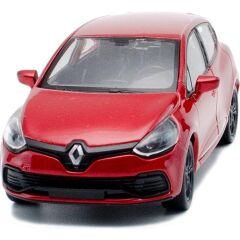 Metal Çekbırak RENAULT CLİO RENO CLİO araba 12x5cm kapılar açılır  Demir Oyuncak Araç Hediyelik Taksi KIRMIZI