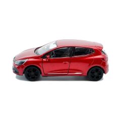 Metal Çekbırak RENAULT CLİO RENO CLİO araba 12x5cm kapılar açılır  Demir Oyuncak Araç Hediyelik Taksi KIRMIZI