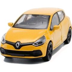Metal Çekbırak RENAULT CLİO RENO CLİO araba 12x5cm kapılar açılır  Demir Oyuncak Araç Hediyelik Taksi SARI