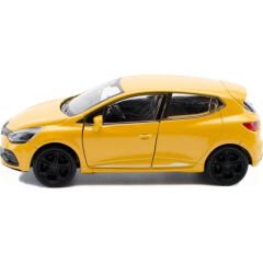 Metal Çekbırak RENAULT CLİO RENO CLİO araba 12x5cm kapılar açılır  Demir Oyuncak Araç Hediyelik Taksi SARI
