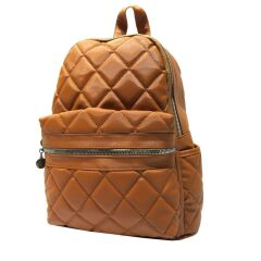 DZC KUZENLER AVM Kadın Kapitone Su Geçirmez Kumaş Sırt Çantası Mor Renk TABA