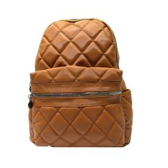 DZC KUZENLER AVM Kadın Kapitone Su Geçirmez Kumaş Sırt Çantası Mor Renk TABA