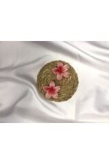 2'li Küçük Boy Lotus Çiçeği Mandal Toka 4.5 Cm Tek Ebat