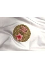 2'li Küçük Boy Lotus Çiçeği Mandal Toka 4.5 Cm Tek Ebat