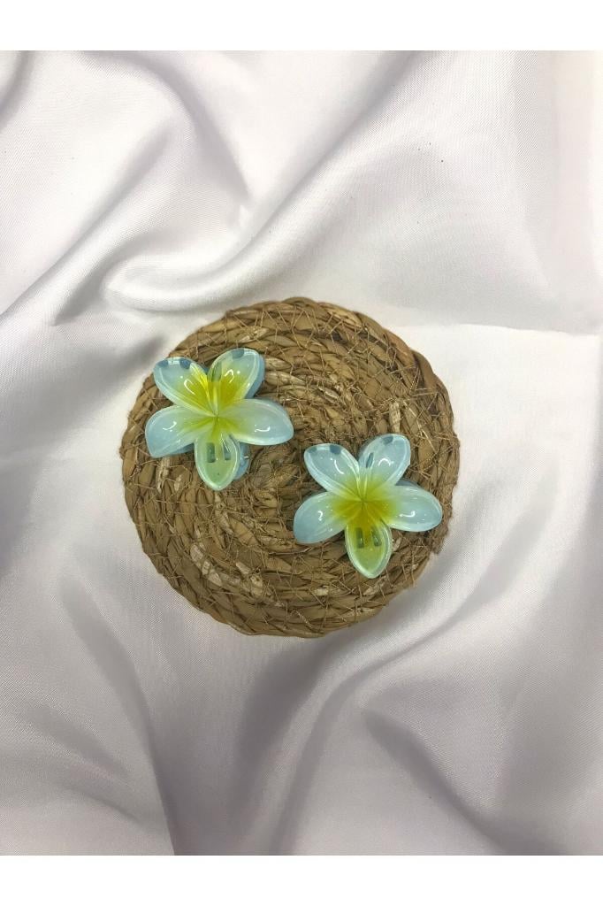 2'li Küçük Boy Lotus Çiçeği Mandal Toka 4.5 Cm Tek Ebat