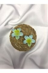 2'li Küçük Boy Lotus Çiçeği Mandal Toka 4.5 Cm Tek Ebat