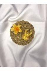 2'li Küçük Boy Lotus Çiçeği Mandal Toka 4.5 Cm Tek Ebat