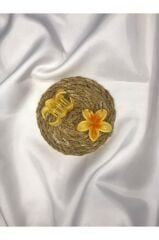 2'li Küçük Boy Lotus Çiçeği Mandal Toka 4.5 Cm Tek Ebat