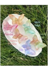 6'lı Rengarenk Lotus Çiçeği Mandal Toka 8 Cm