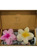 6'lı Rengarenk Lotus Çiçeği Mandal Toka 8 Cm