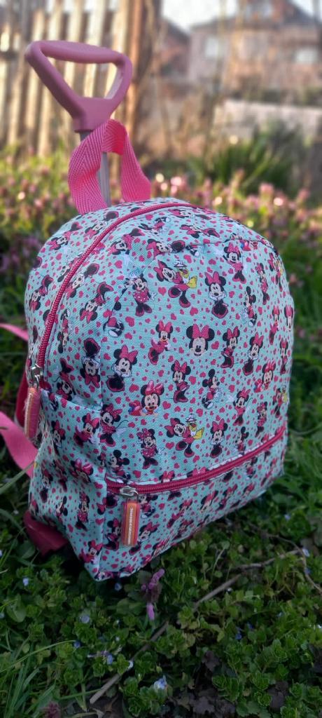 mickey mouse Pembe Kız Çocuk Çekmeli Günlük Ve Anaokulu Sırt Çantası