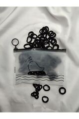 Şeffaf Çantalı 100 Adet Kumaş Lastik Saç Örgü Mini Tokalar İTHAL KALİTE