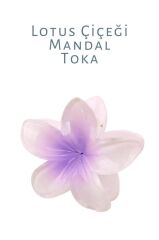 LOTUS ÇİÇEĞİ MANDAL TOKA Tek Ebat