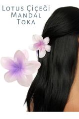 LOTUS ÇİÇEĞİ MANDAL TOKA Tek Ebat