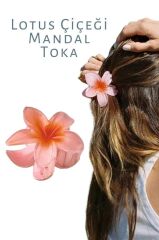 LOTUS ÇİÇEĞİ MANDAL TOKA Tek Ebat