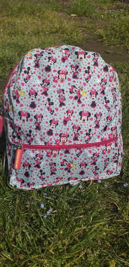 Miki fare karakterli çocuk günlük ve anaokulu ufak cift bölmeli sırt çanta Mickey Mouse